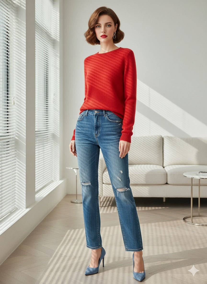 L'ESSENZIALE ®️| Girocollo in Lana Merino